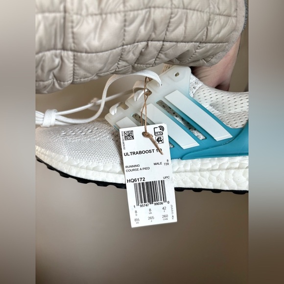 Adidas ultra boost 1.0 white & blue main image 4